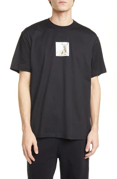 Shop Burberry Devon Graphic T-shirt In Black