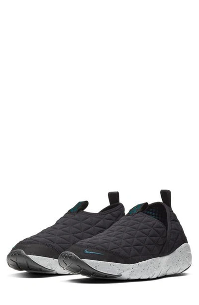Shop Nike Acg Moc 3.0 Hiking Sneaker In Black/ Turquoise/ Wolf Grey