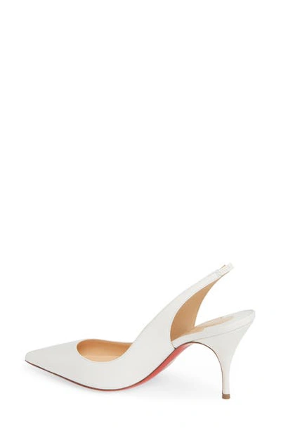 Shop Christian Louboutin Clare Slingback Pump In White
