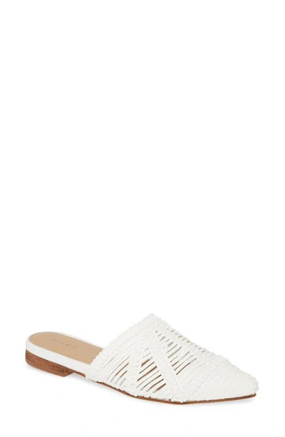 Shop Kaanas Madeira Woven Mule In Ivory