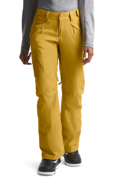 Shop The North Face Freedom Waterproof Insulated Pants In Golden Spice