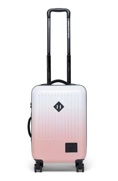 Shop Herschel Supply Co Small Trade 23-inch Rolling Suitcase In Silver Birch/ Ash Rose