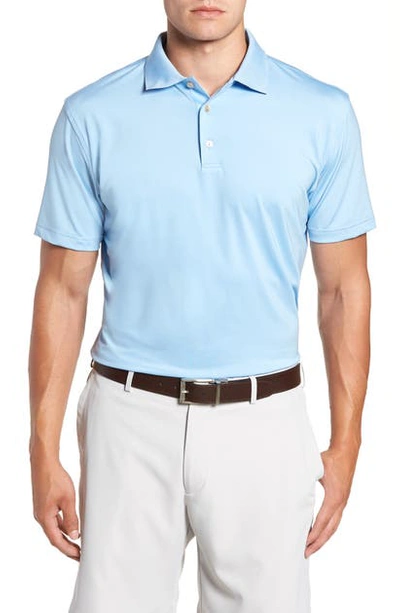 Shop Peter Millar Stretch Jersey Performance Polo In Cottage Blue