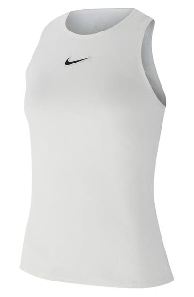 Shop Nike Court Dri-fit Tennis Tank In White/ Off Noir