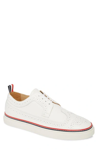 Shop Thom Browne Longwing Sneaker In White