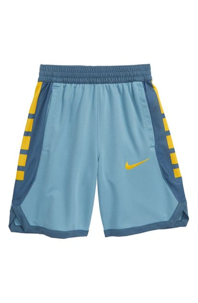 Shop Nike Dry Elite Basketball Shorts In Cerulean/ Thunderstorm
