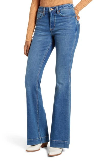 Shop Wrangler Western Yoke Flare Jeans In Dawn