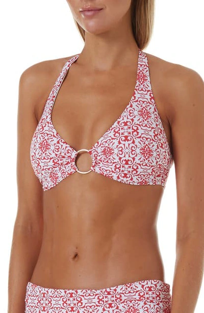 Shop Melissa Odabash Brussels Underwire Bikini Top In Amalfi Red