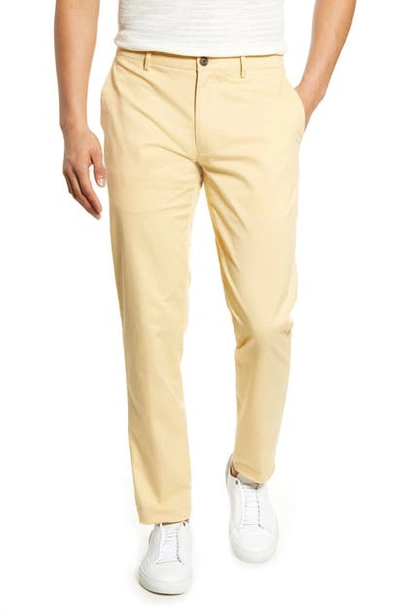 Shop Club Monaco Connor Slim Fit Stretch Cotton Chino Pants In Washed Yellow