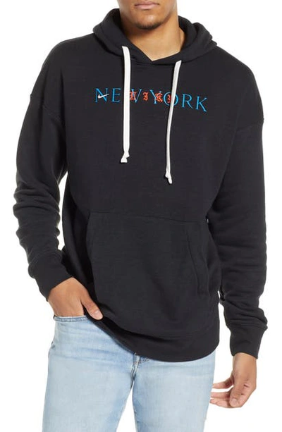 Shop Nike New York Heritage Hooded Sweatshirt In Black