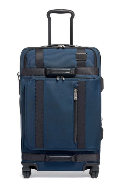 Shop Tumi Merge 26-inch Front Lid Recycled Dual Access 4-wheel Packing Case In Navy