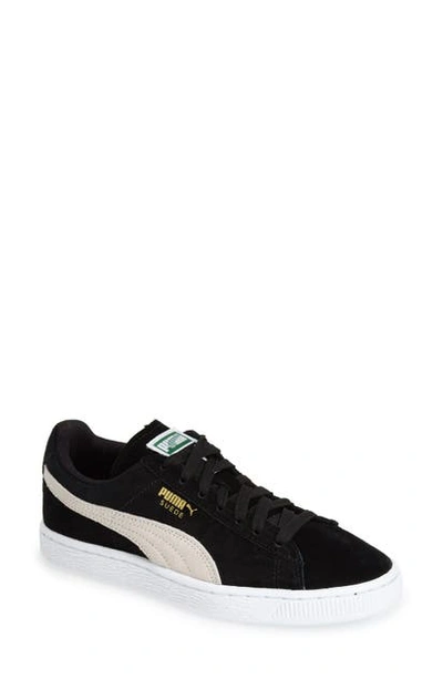 Shop Puma Suede Sneaker In Black
