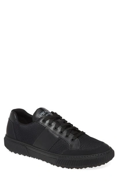 Shop Prada Stratus Sneaker In Nero