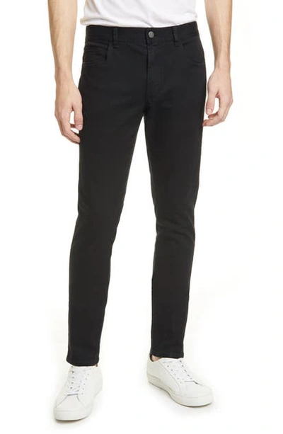 Shop Moncler Slim Straight Pants In Black