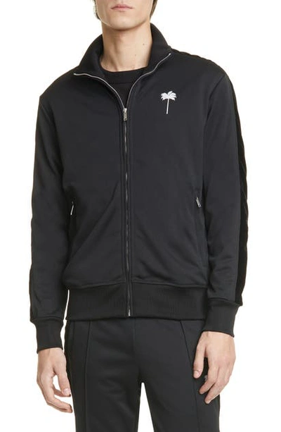 Shop Palm Angels Pxp Track Jacket In Black White