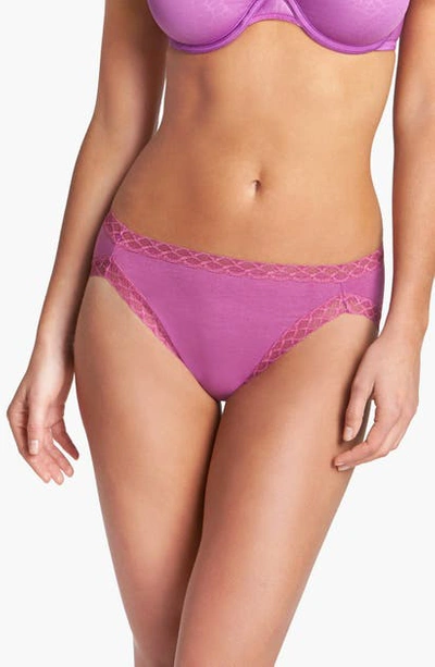 Shop Natori Bliss French Cut Briefs In Hyacinth