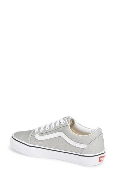 Shop Vans Old Skool Sneaker In Silver/ True White