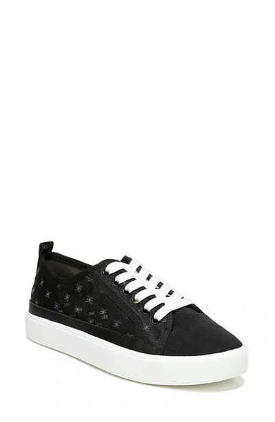 Shop Sam Edelman Edelyn Sneaker In Black/ White Fabric