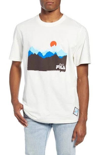 Shop Fila Explorer Logo T-shirt In Gardenia