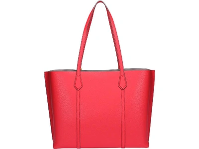 Shop Tory Burch Perry Triple Compartment Tote Bag In Red