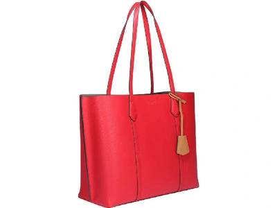Shop Tory Burch Perry Triple Compartment Tote Bag In Red