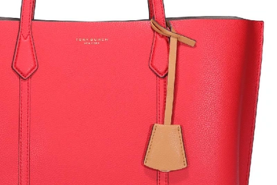 Shop Tory Burch Perry Triple Compartment Tote Bag In Red