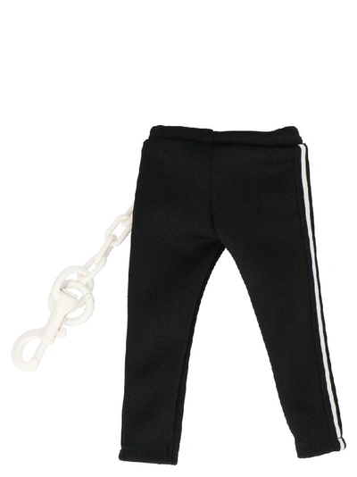 Shop Palm Angels Mini Track Pants Keyring In Black