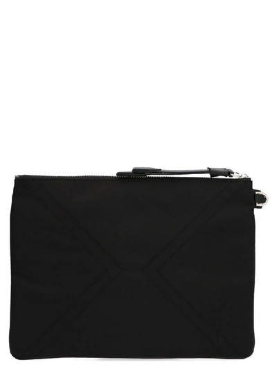 Shop Givenchy New Logo Signature Address Clutch Bag In Black