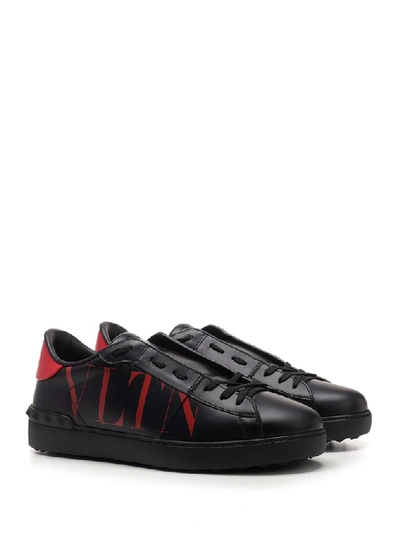 Shop Valentino Garavani Vltn Open Sneakers In Black