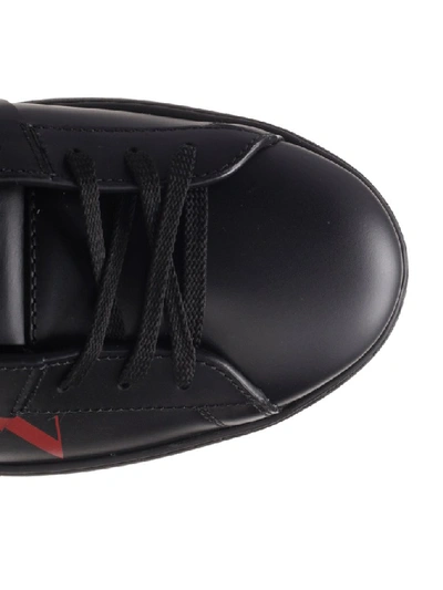 Shop Valentino Garavani Vltn Open Sneakers In Black