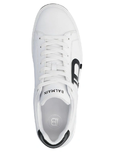 Shop Balmain B Court Sneakers In White