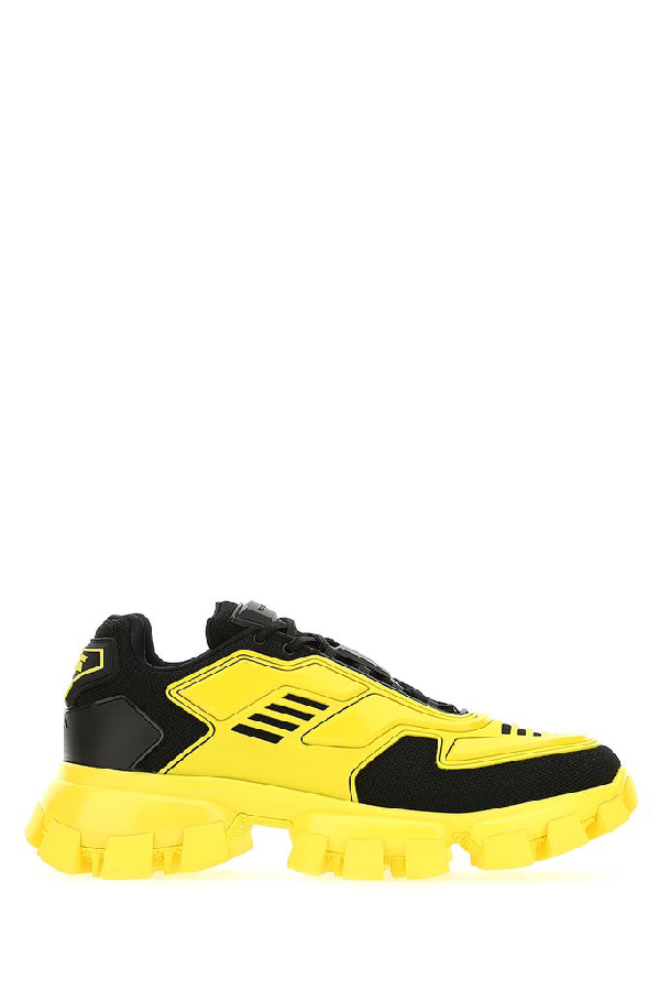 Prada Men's Cloudbust Thunder Lug-sole Trainer Sneakers In Yellow | ModeSens