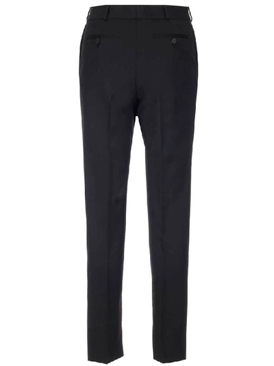 Shop Saint Laurent Tuxedo Straight Pants In Black