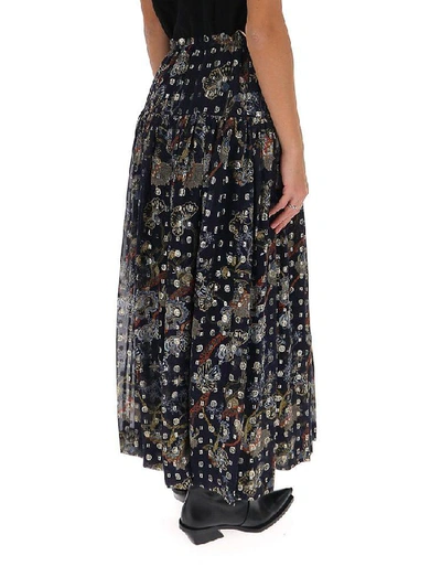 Shop Chloé Floral Maxi Skirt In Multi