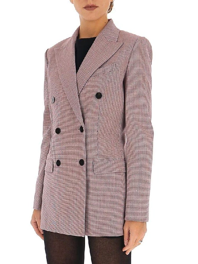 Shop Theory Houndstooth Double Breasted Blazer In Multi