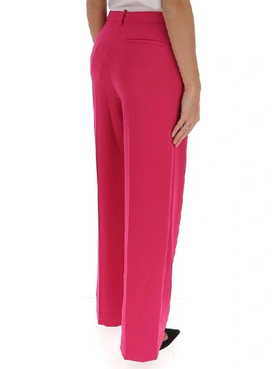 Shop Theory Wide Leg Trousers In Pink