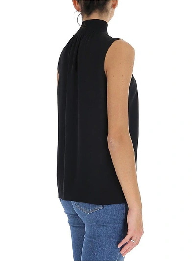 Shop Theory Sleeveless Turtleneck Top In Black