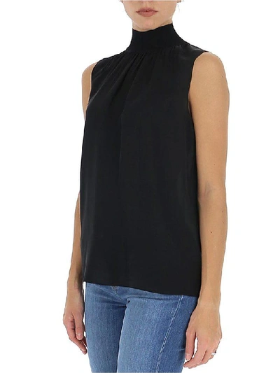 Shop Theory Sleeveless Turtleneck Top In Black
