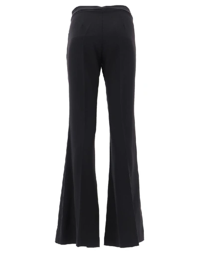 Shop P.a.r.o.s.h Flared Trousers In Black