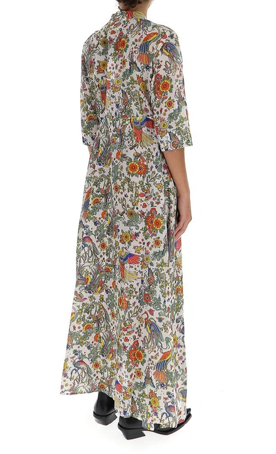 Shop Tory Burch Floral Printed Maxi Dress In Multi