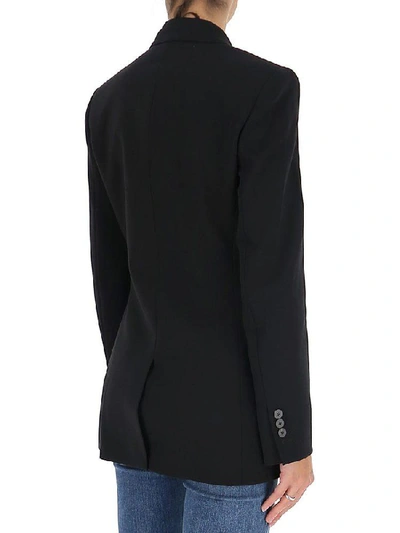 Shop Theory Double Breasted Blazer In Black