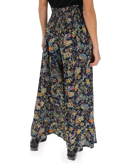 Shop Tory Burch Printed Palazzo Trousers In Multi