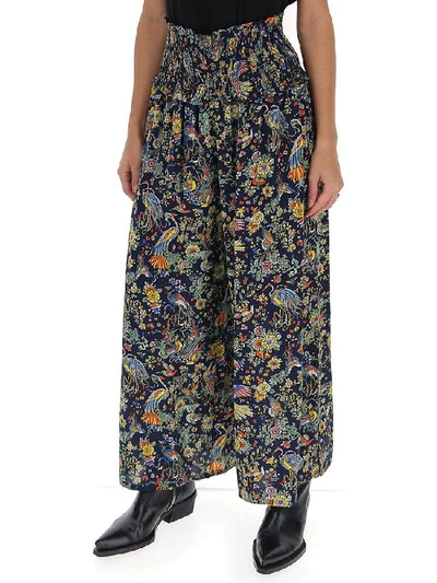 Shop Tory Burch Printed Palazzo Trousers In Multi