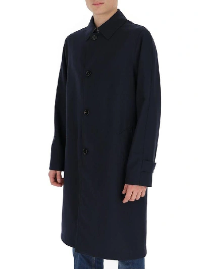 Shop Marni Single Breasted Coat In Blue
