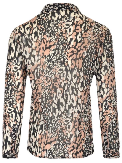 Shop Saint Laurent Leopard Printed Shirt In Multi
