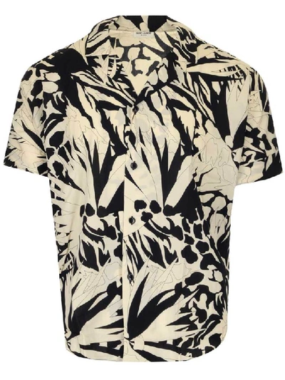 Shop Saint Laurent Graphic Printed Shirt In Multi