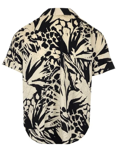 Shop Saint Laurent Graphic Printed Shirt In Multi