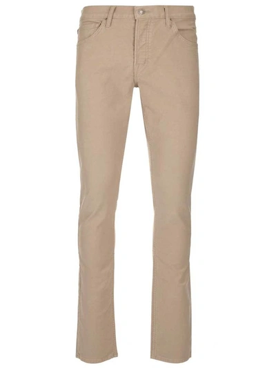 Shop Tom Ford Slim Fit Jeans In Beige