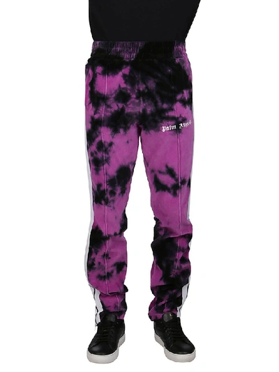 Shop Palm Angels Tie Dye Track Pants In Multi