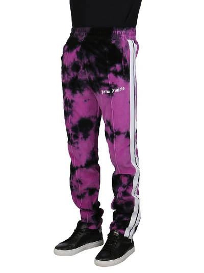 Shop Palm Angels Tie Dye Track Pants In Multi